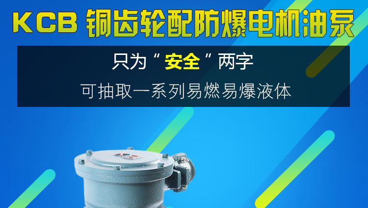 KCB防爆齒輪式輸油泵 KCB防爆齒輪式輸油泵