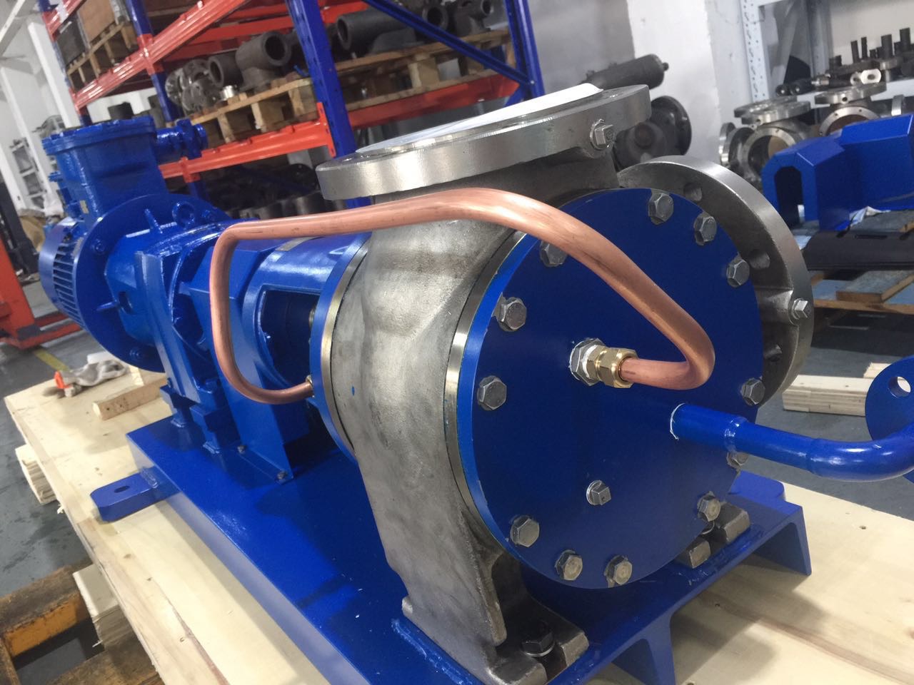 內(nèi)嚙合夾套保溫齒輪泵 內(nèi)嚙合夾套保溫齒輪泵