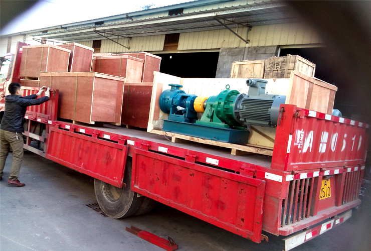 東莞天賦傳奇機械設(shè)備科技有限公司NYP320B內(nèi)嚙合高粘度泵全部順利交貨