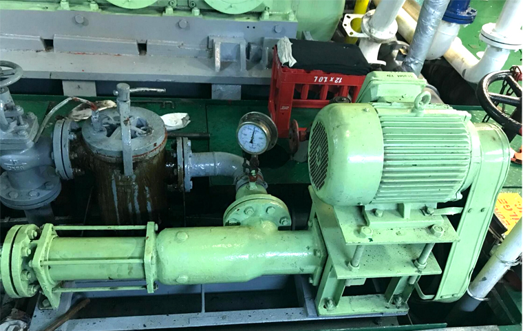 遠東牌GCN50-1船用污油螺桿泵勘探船運行調(diào)試成功